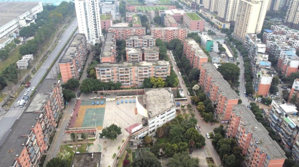 五里坪港盛小区。江北区委宣传部供图